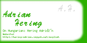 adrian hering business card